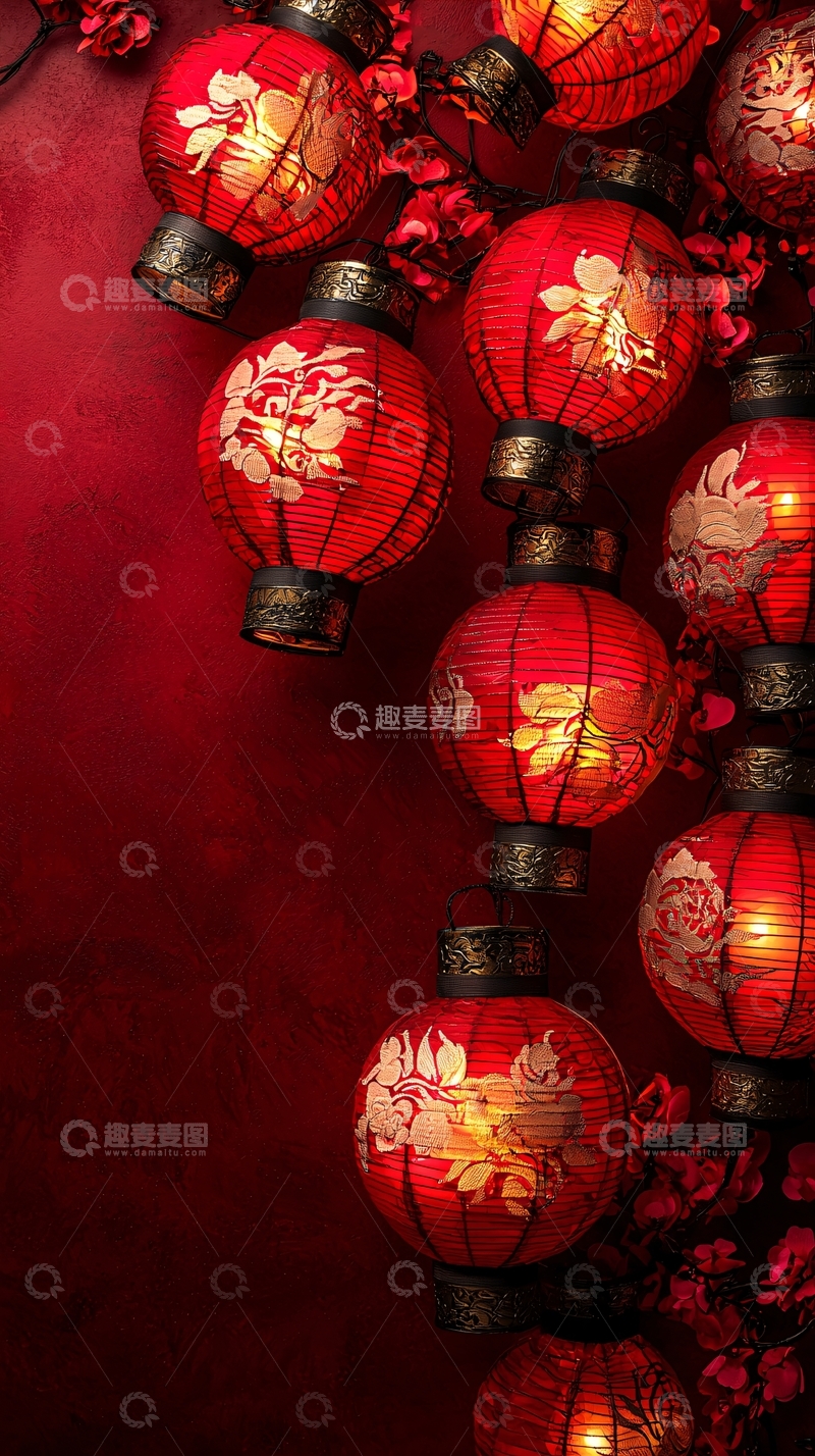 高清大图下载【趣麦麦图】红灯笼中国风