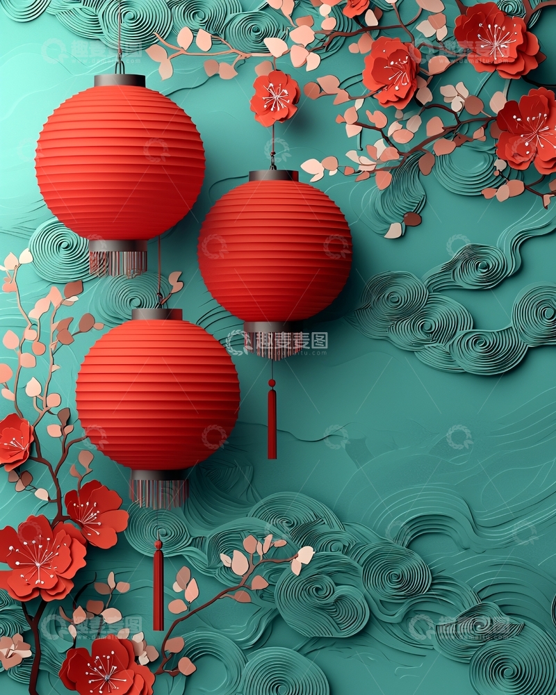 高清大图下载【趣麦麦图】红色灯笼