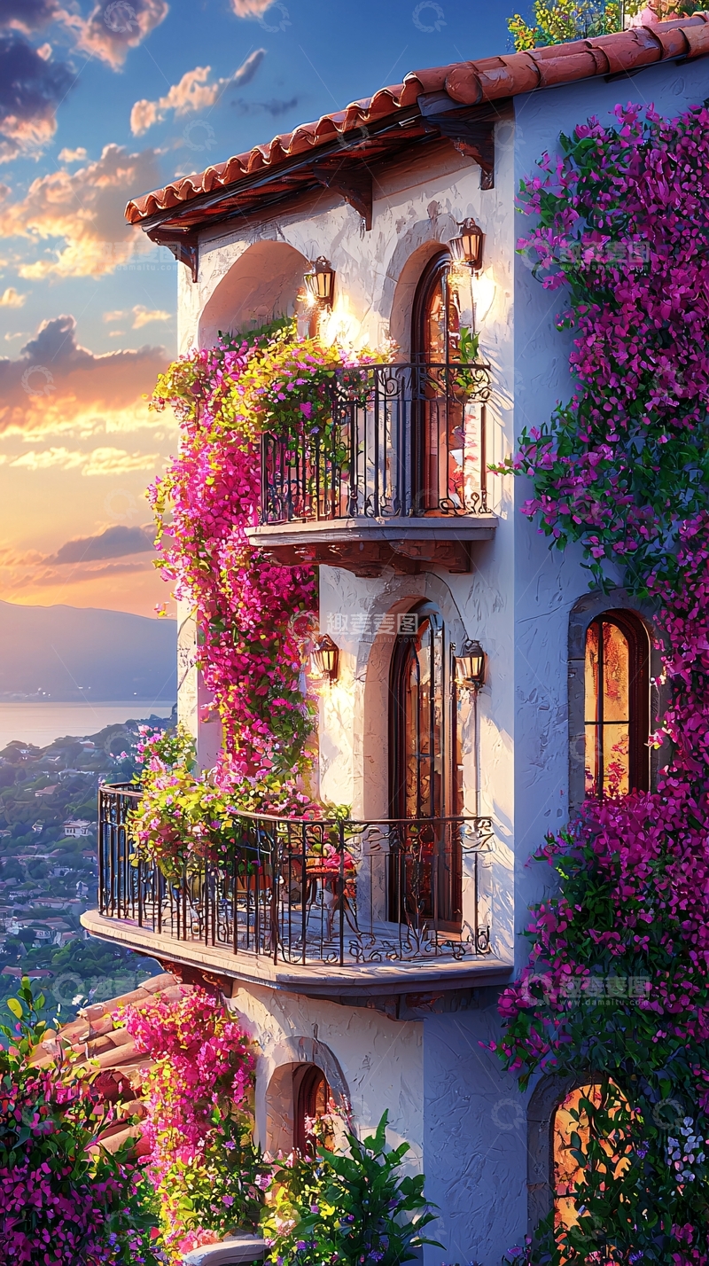 高清大图下载【趣麦麦图】地中海风格建筑
