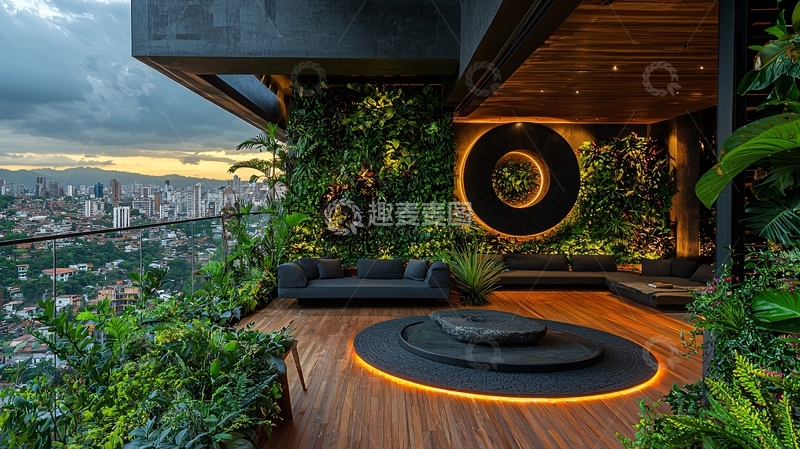 高清大图下载【趣麦麦图】高层建筑空中花园