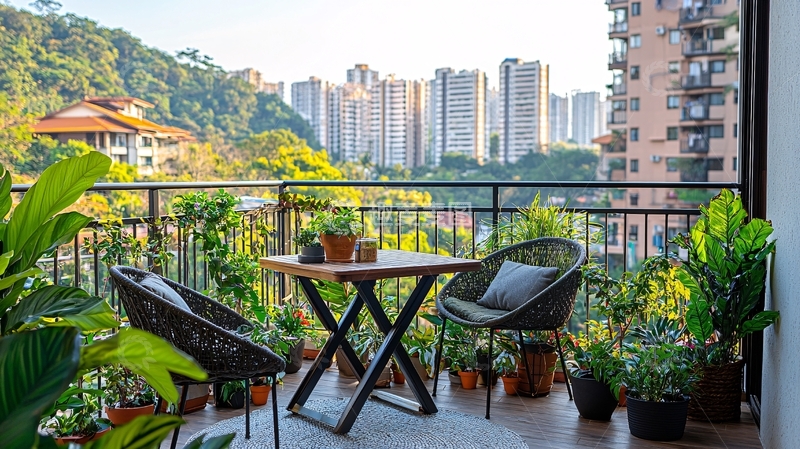 高清大图下载【趣麦麦图】阳台花园