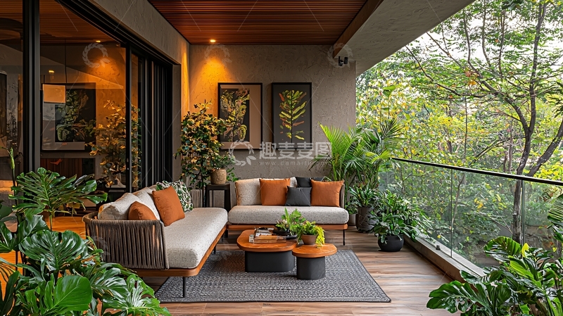 高清大图下载【趣麦麦图】阳台花园设计