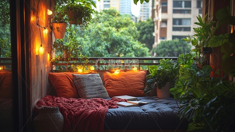 高清大图下载【趣麦麦图】阳台休闲区