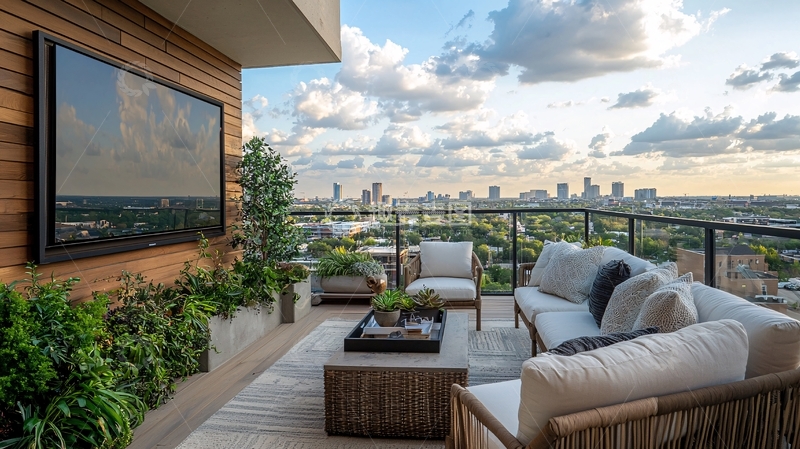 高清大图下载【趣麦麦图】高层公寓阳台景观