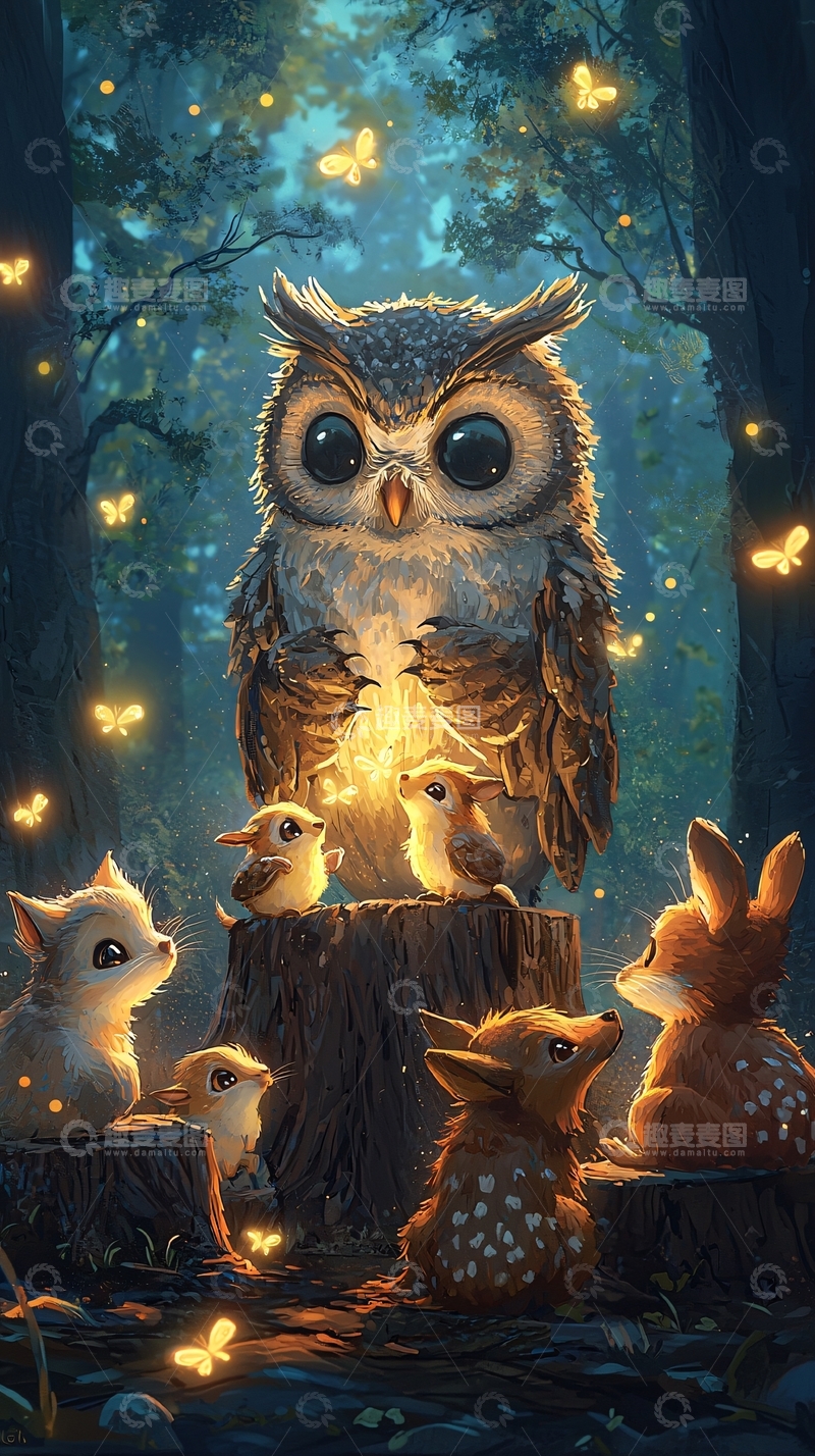 高清大图下载【趣麦麦图】森林精灵