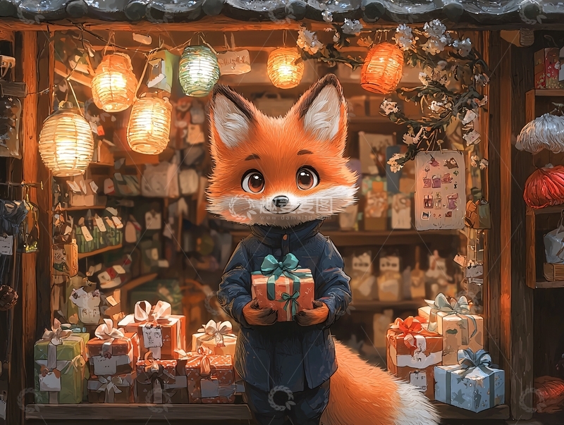 高清大图下载【趣麦麦图】狐狸店主