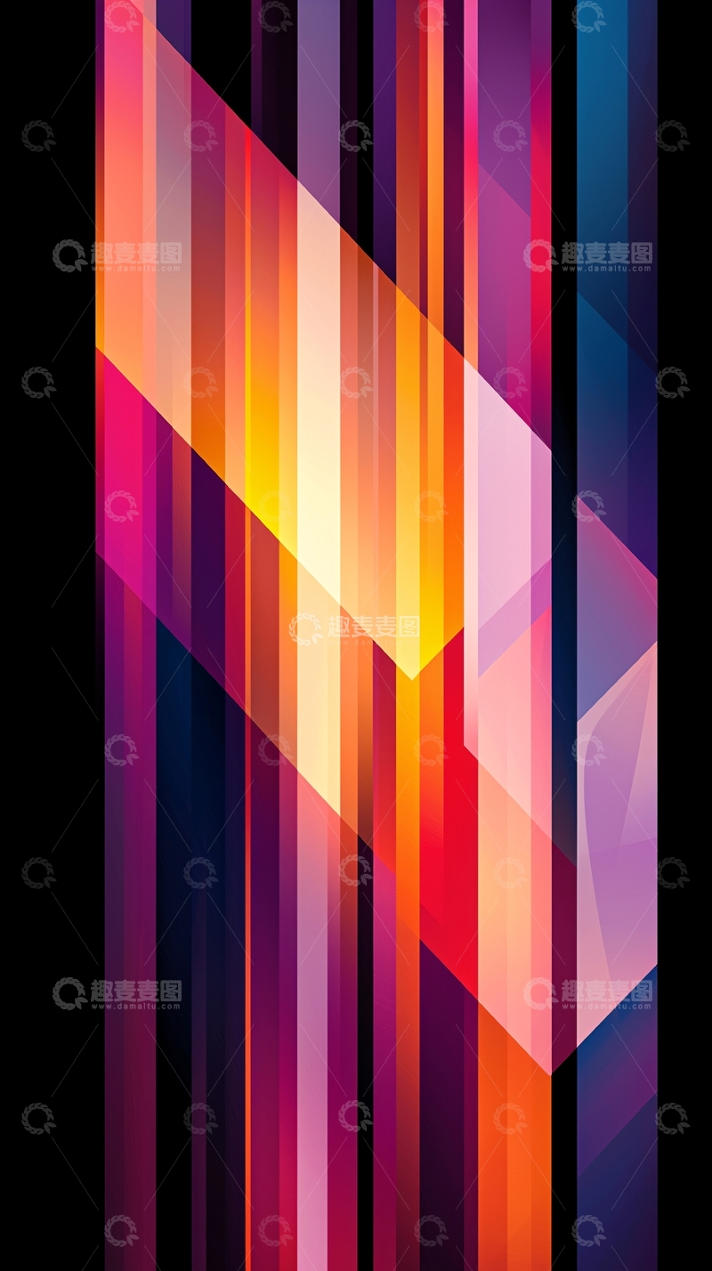 高清大图下载【趣麦麦图】彩色条纹背景