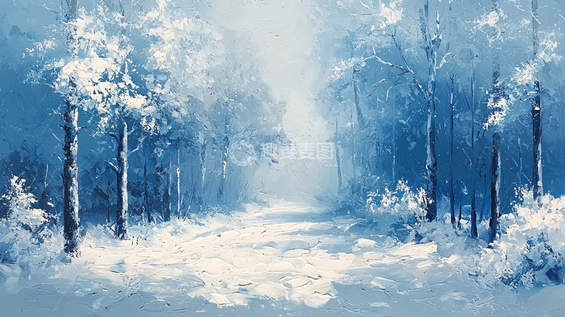 高清大图下载【趣麦麦图】冰雪森林