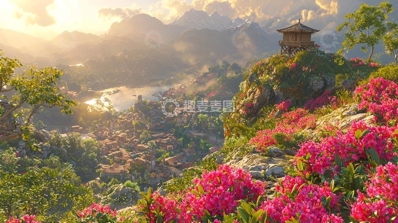 高清大图下载【趣麦麦图】山顶小屋