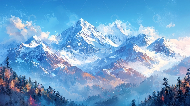 高清大图下载【趣麦麦图】雪山
