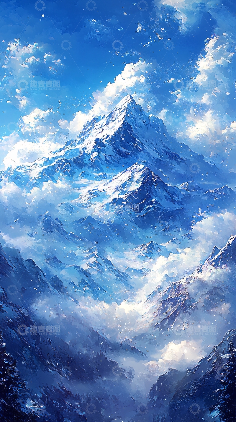 高清大图下载【趣麦麦图】雪山