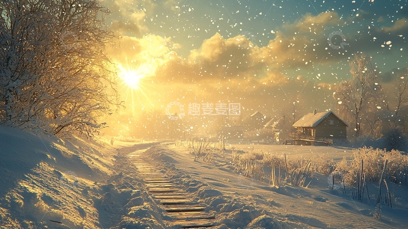 高清大图下载【趣麦麦图】冬季雪景
