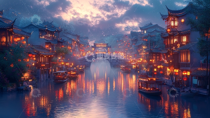 高清大图下载【趣麦麦图】水墨江南