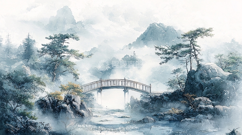 高清大图下载【趣麦麦图】水墨画山水