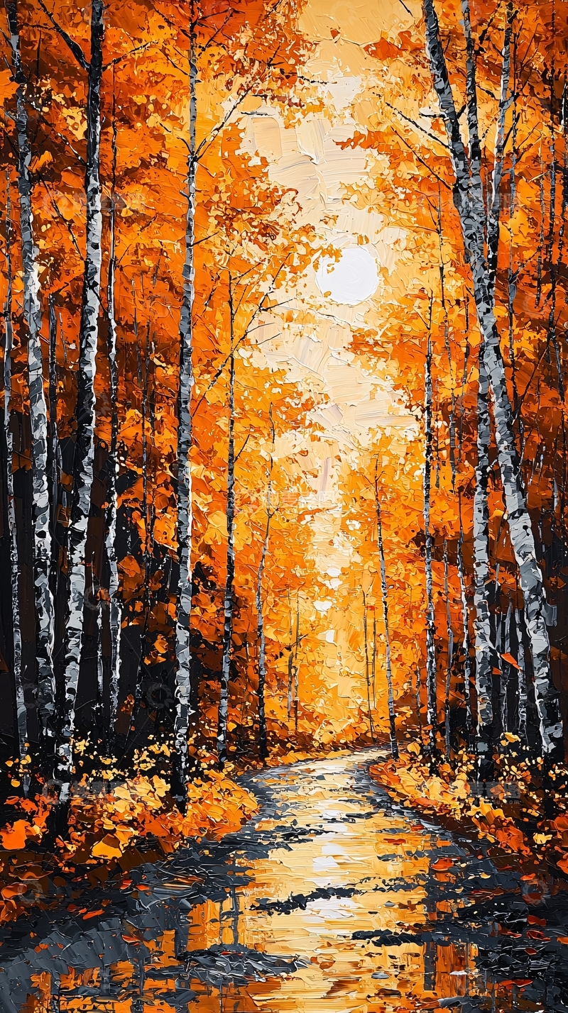 高清大图下载【趣麦麦图】秋日森林小路