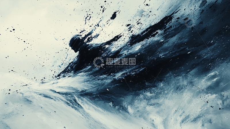 高清大图下载【趣麦麦图】抽象水墨画