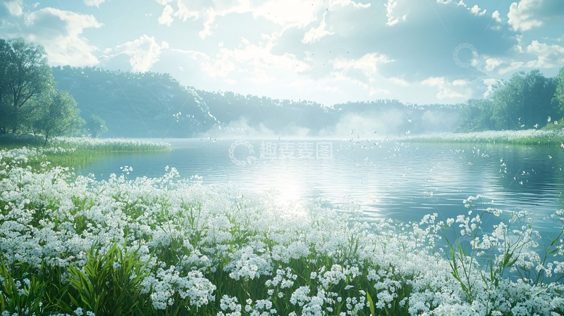 高清大图下载【趣麦麦图】宁静湖面