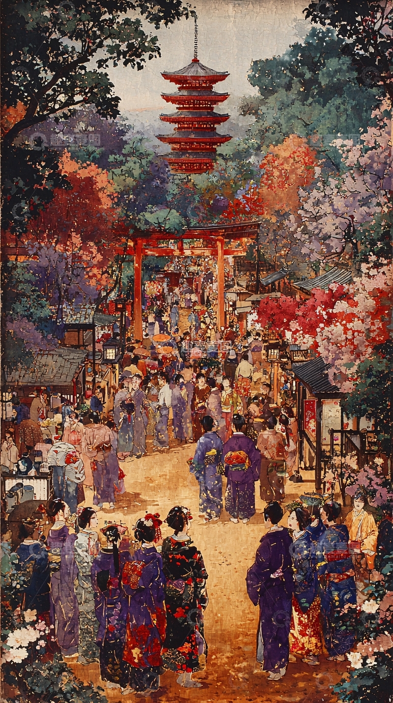 高清大图下载【趣麦麦图】日本风景画