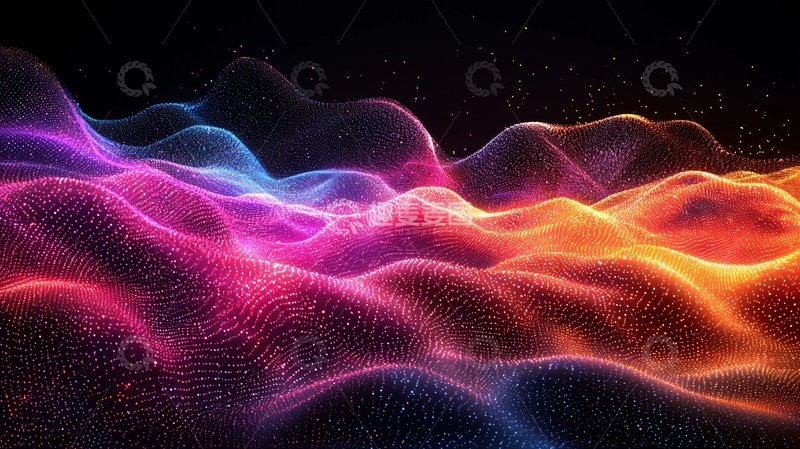 高清大图下载【趣麦麦图】抽象光波