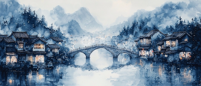 高清大图下载【趣麦麦图】水墨画山水画