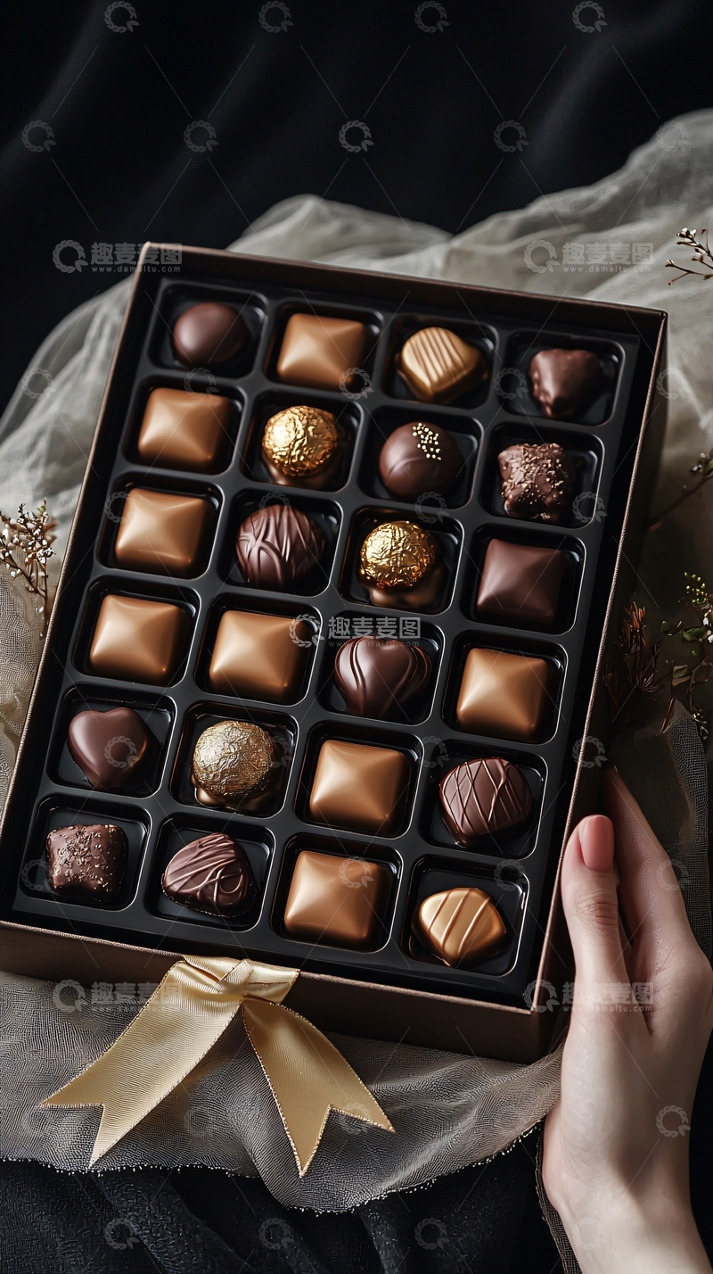 高清大图下载【趣麦麦图】精美巧克力礼盒