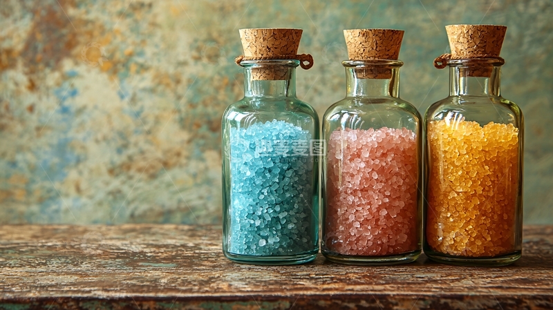 高清大图下载【趣麦麦图】彩色盐瓶
