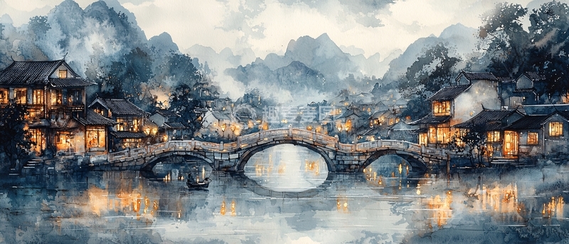 高清大图下载【趣麦麦图】水墨画