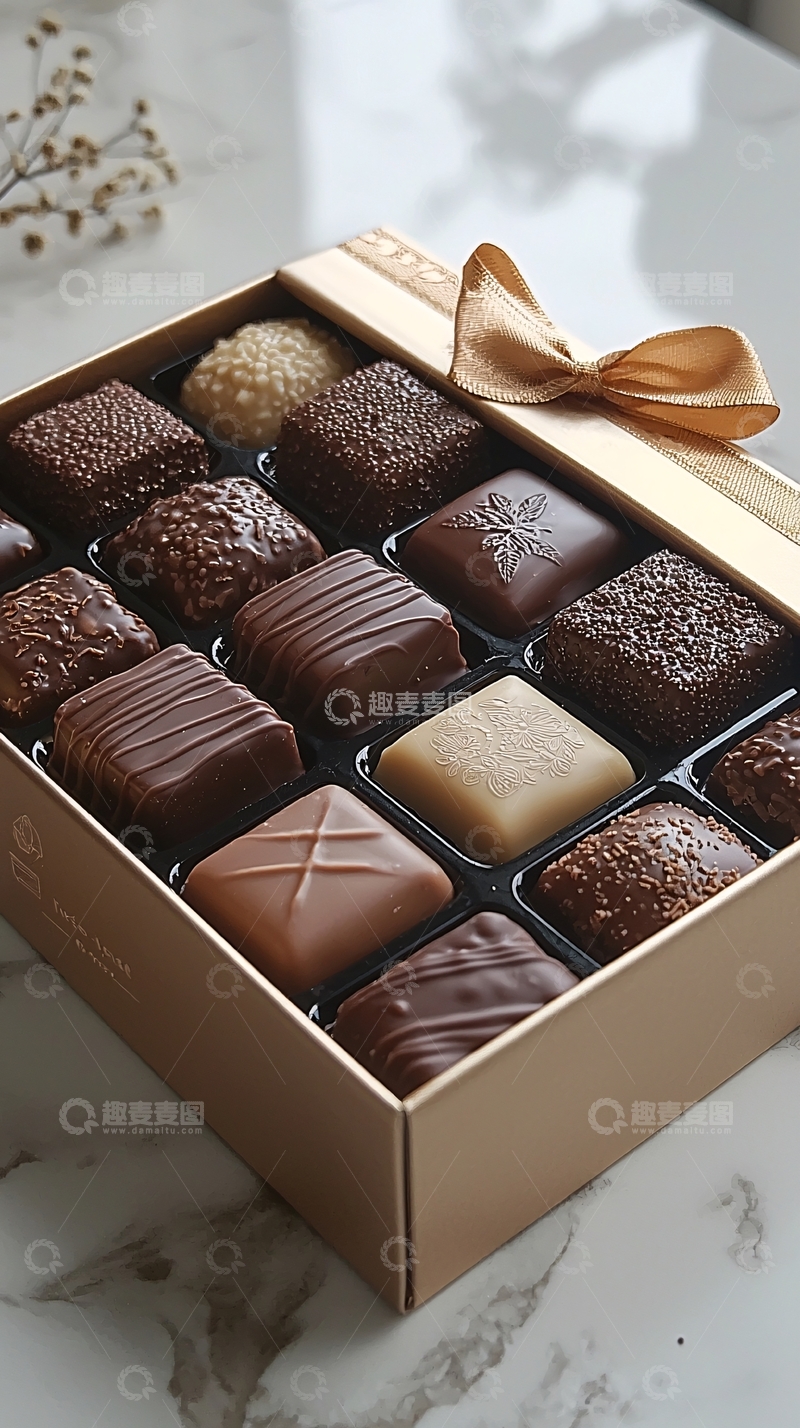 金色礼盒巧克力