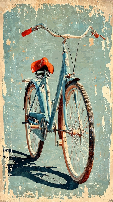 复古自行车海报