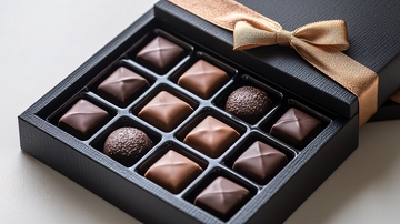 黑色礼盒装巧克力