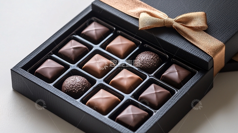 黑色礼盒装巧克力