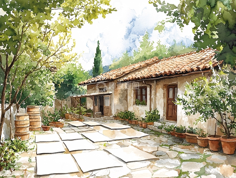 高清大图下载【趣麦麦图】水彩画