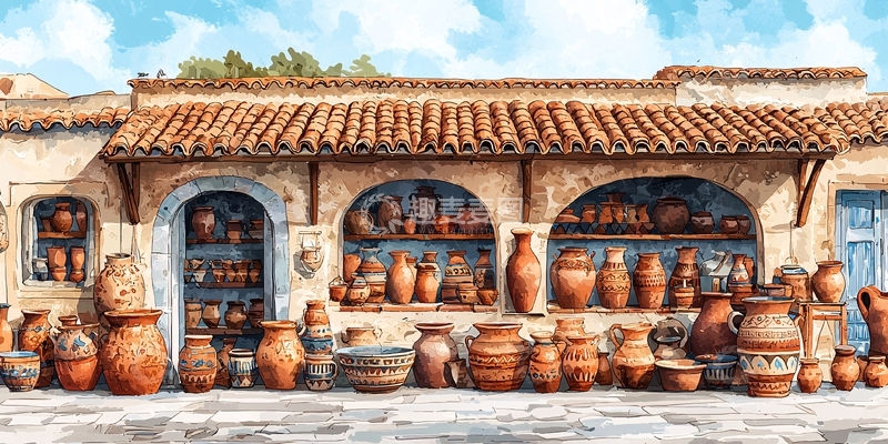 高清大图下载【趣麦麦图】陶器店面