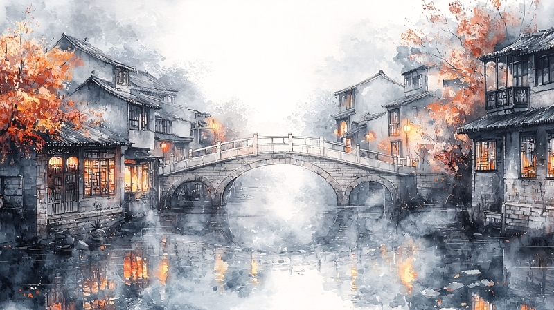 高清大图下载【趣麦麦图】水墨江南