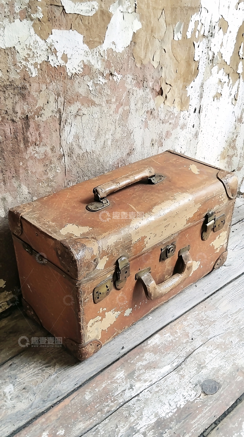 高清大图下载【趣麦麦图】复古皮箱