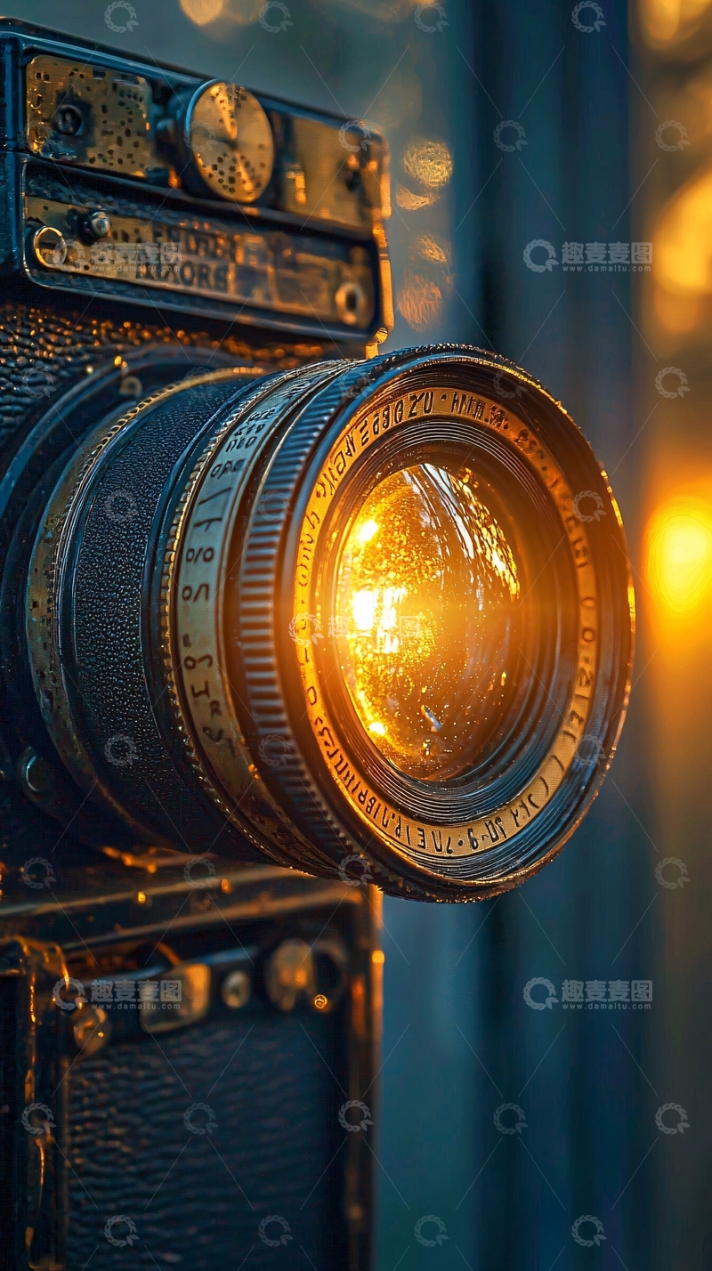 高清大图下载【趣麦麦图】复古相机特写镜头
