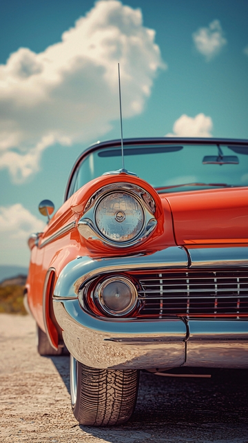 复古老爷车特写