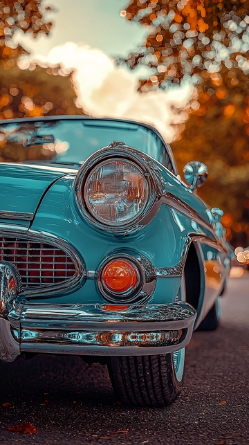 复古老爷车特写