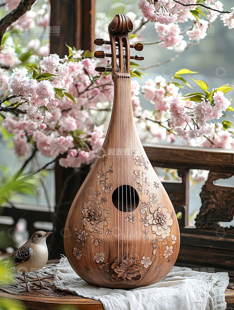 高清大图下载【趣麦麦图】古筝