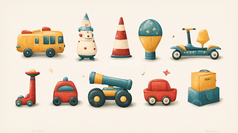 高清大图下载【趣麦麦图】卡通玩具集合