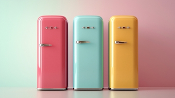 三款复古冰箱