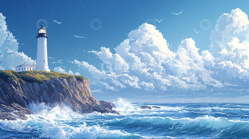海边灯塔