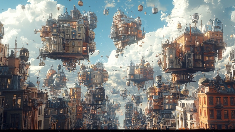 高清大图下载【趣麦麦图】天空之城