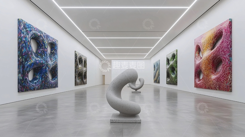 高清大图下载【趣麦麦图】当代艺术展厅