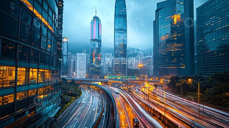 高清大图下载【趣麦麦图】香港夜景