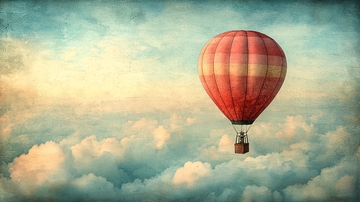 复古热气球