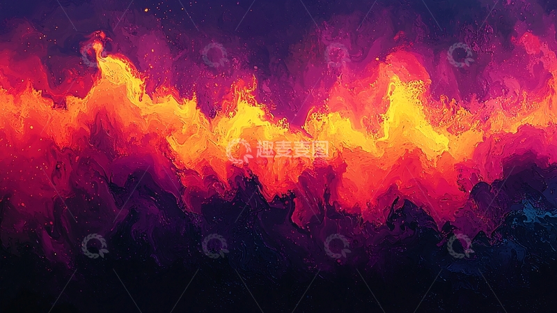 高清大图下载【趣麦麦图】抽象火焰