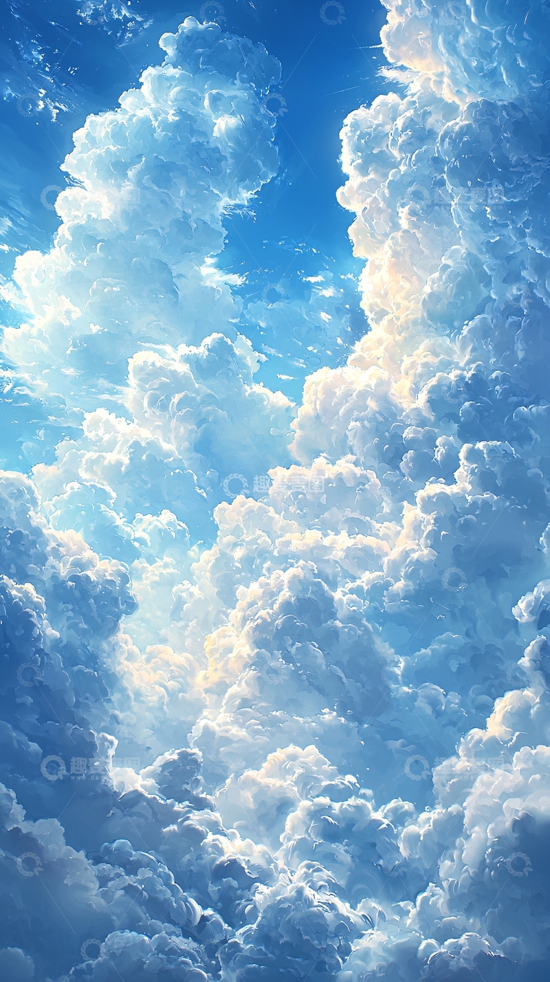 高清大图下载【趣麦麦图】蓝天白云高清壁纸