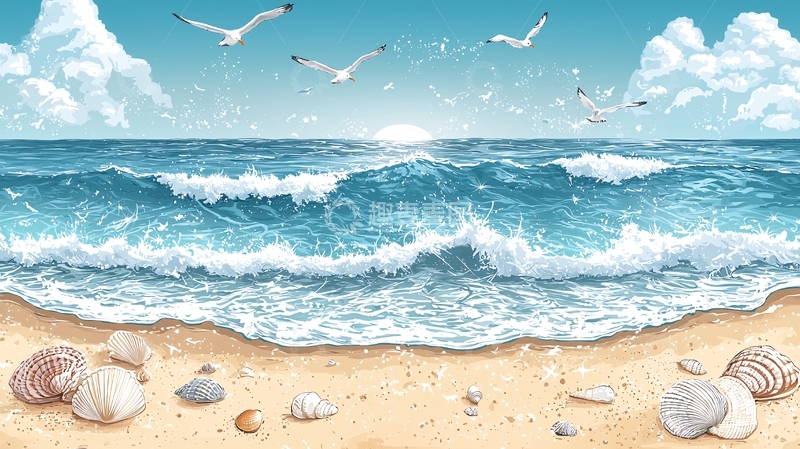 高清大图下载【趣麦麦图】海边风景4