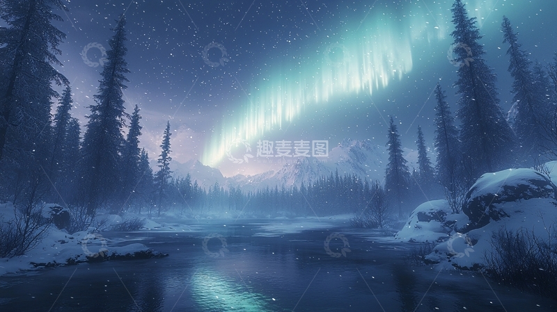 高清大图下载【趣麦麦图】极光